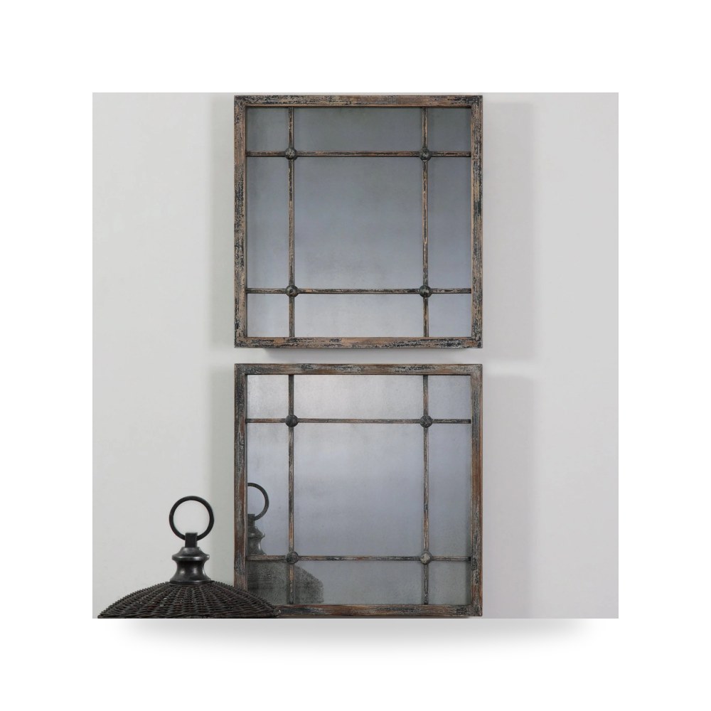 مرآة جدارية مربعات هندسية Uttermost