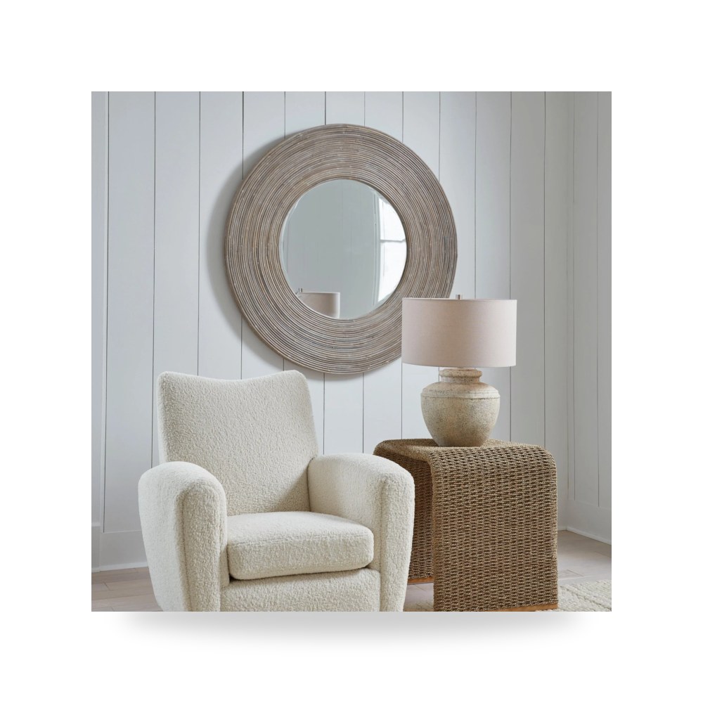 أثاث غرف نوم وأسرّة - Vortex Round Mirror - من Uttermost - طراز 08173-UTT