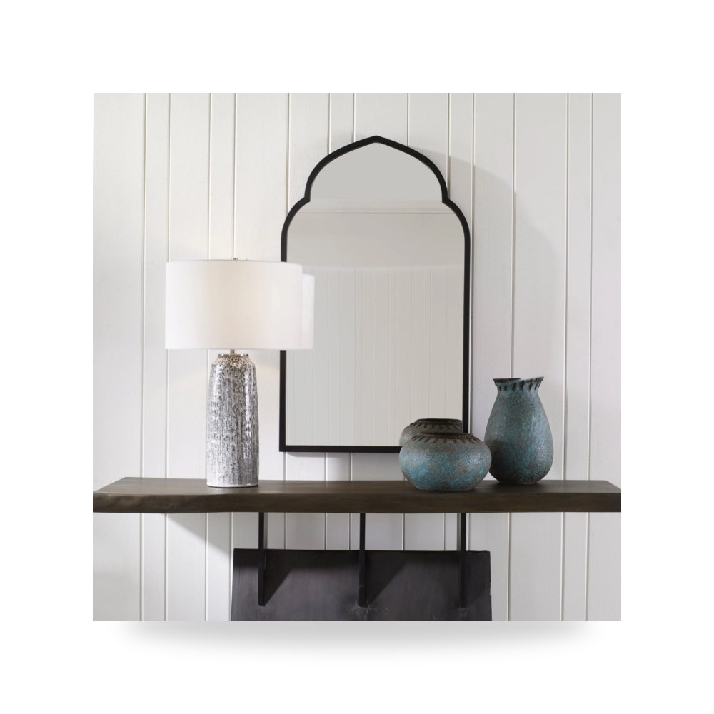 مرآة ديكور Kenitra Arch , أسود Uttermost