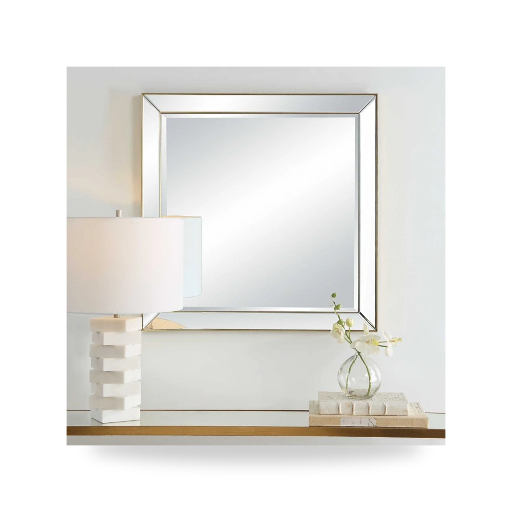 مرآة ديكور Lytton Square , ذهبي Uttermost