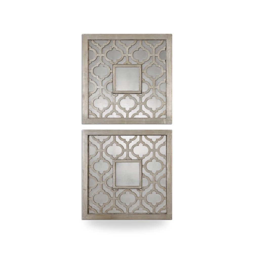 مرآة ديكور جدارية ديكور جداري أحمر Uttermost