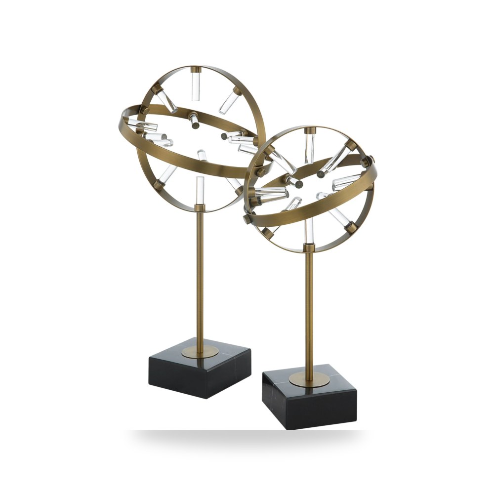 مرآة ديكور جدارية إكسسوار ديكور طاولة أصفر Uttermost