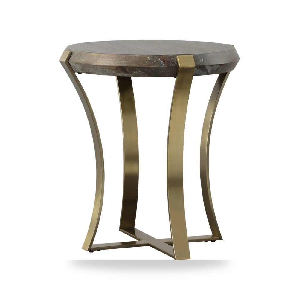 طاولة جانبية خدمة Unite Brass Leg Wood أترموست Uttermost