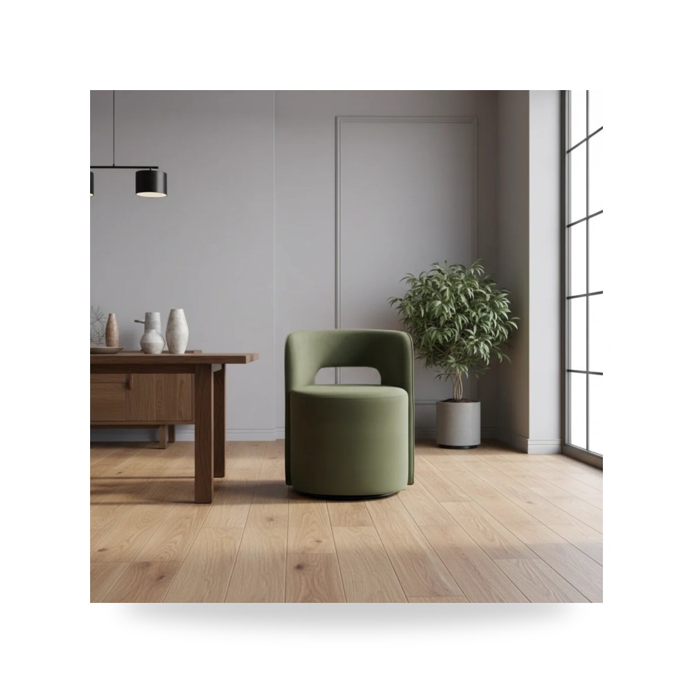 كرسي طعام فاخر - Aura Green Dining Chair - طراز RF-2143-D9401GR