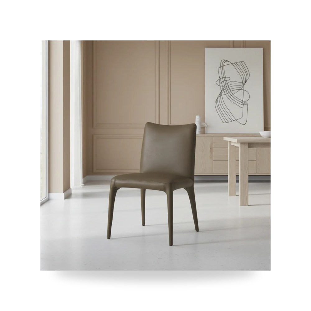 كرسي طعام فاخر - كرسي طعام بني ComfortLine - طراز R2261-D0003C