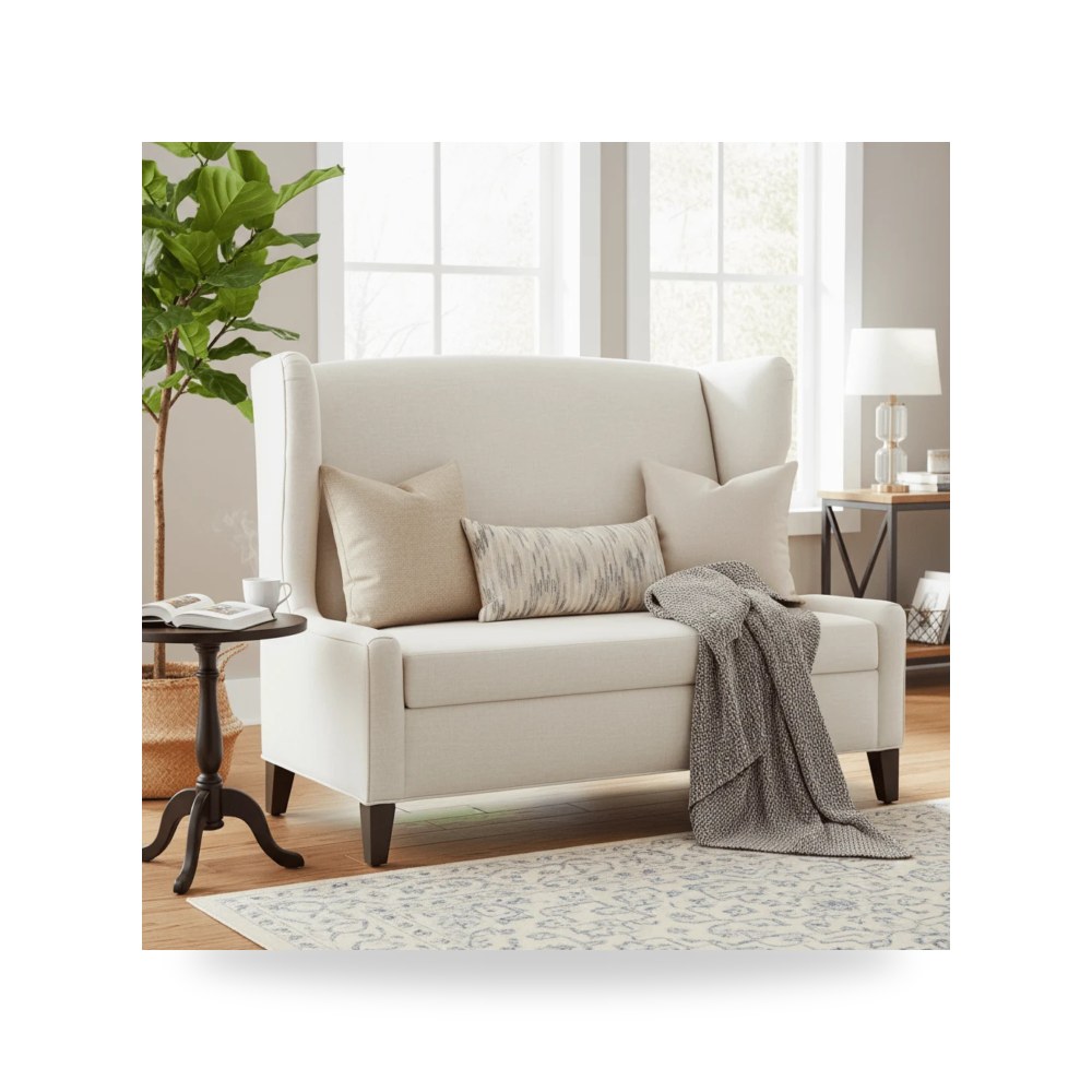 كرسي جلوس بتصميم أنيق - كرسي Brinkley Settee Fairfield - من Fairfield Chair