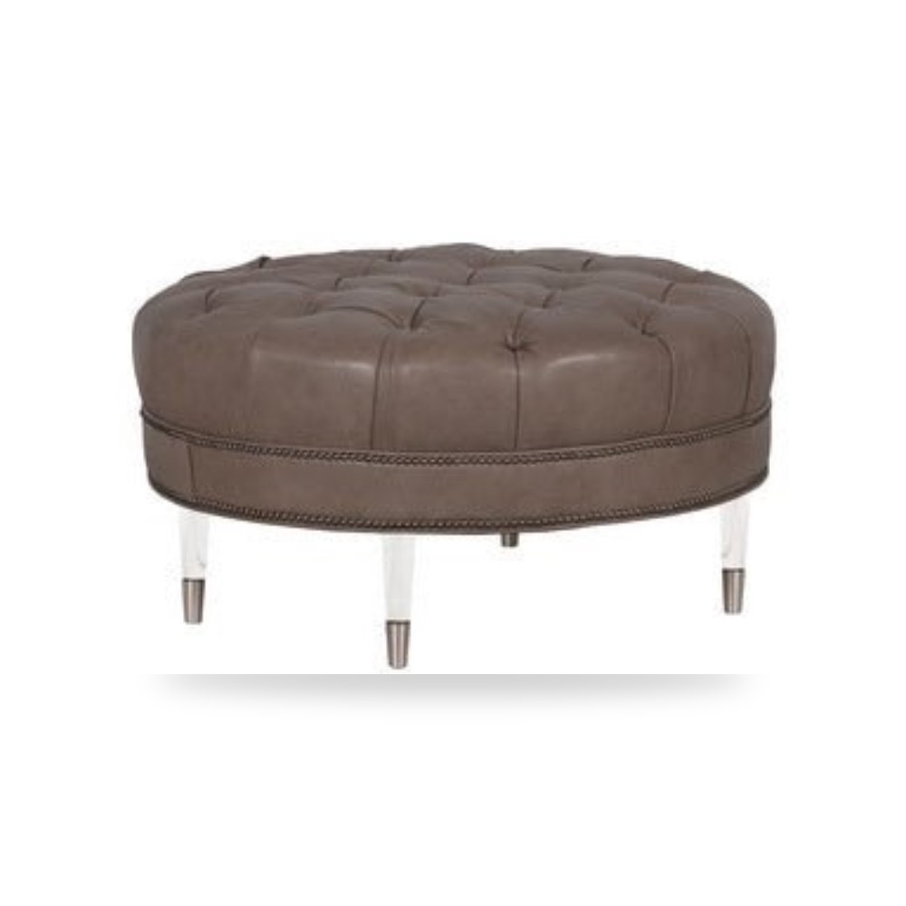 بوف ومسند قدم عثماني - Product OverviewHand Tufted Round Ottoman - من Fairfield Chair