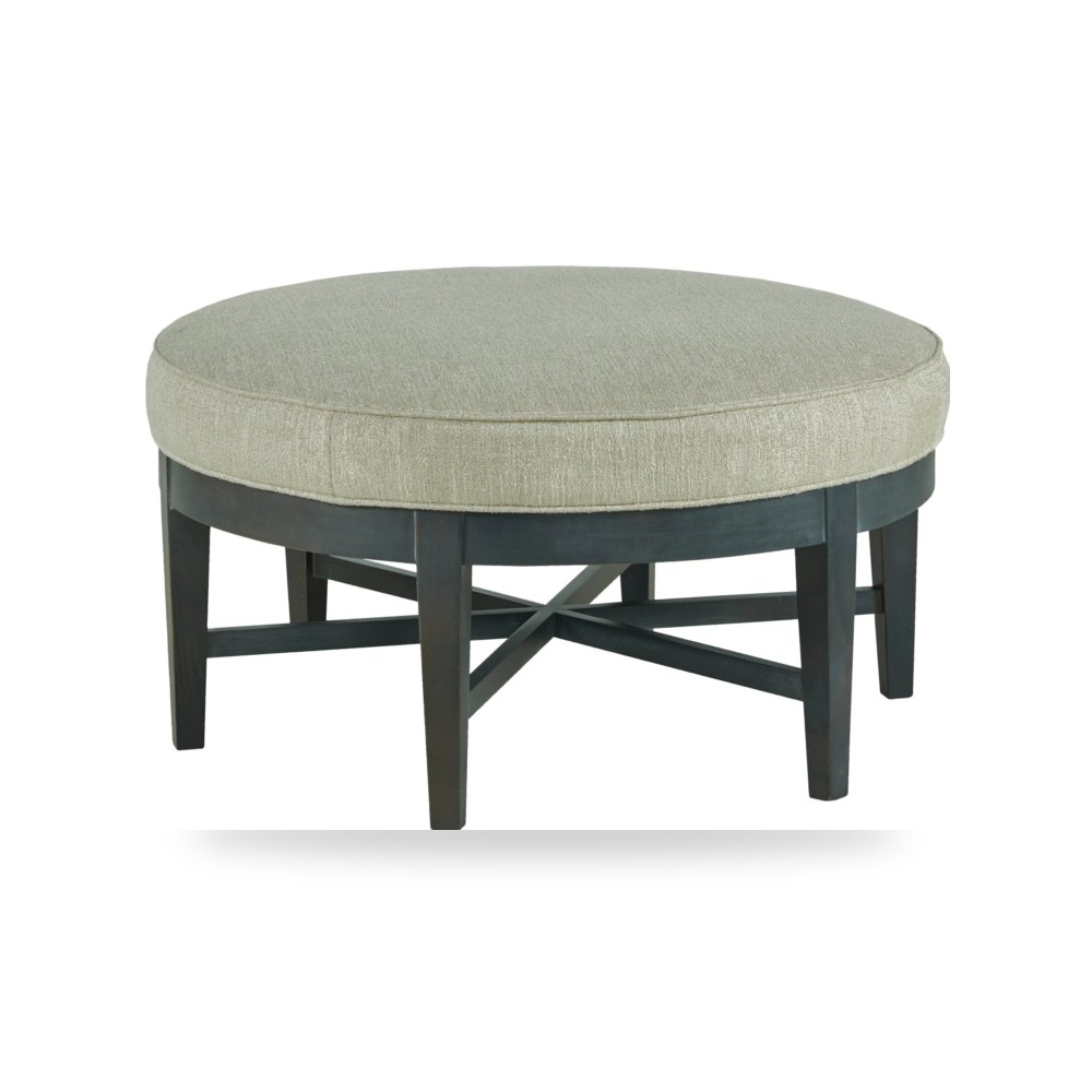 بوف ومسند قدم عثماني - بوف Plain Round معتمد - من Fairfield Chair - طراز RPSF-36