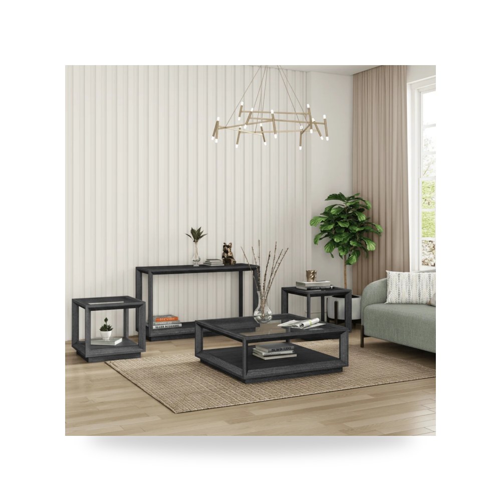 طاولة قهوة أسود روتس موديل RF 1705