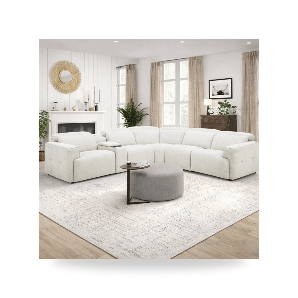 كراسي ومقاعد فاخرة - أريكة زاوية Cozy معتمد - طراز WR1889-M0023SC