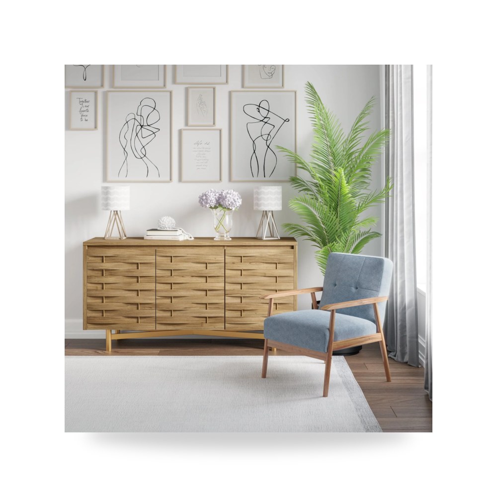 بوف ومسند قدم عثماني - بوفيه كونسول Hooker موديل D513 103 1 - من Hooker Furniture