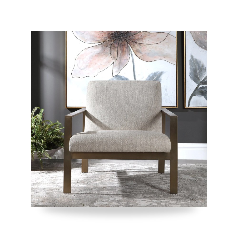 كرسي جلوس بتصميم أنيق - كرسي Wills Uttermost معتمد - طراز 23525-UTT