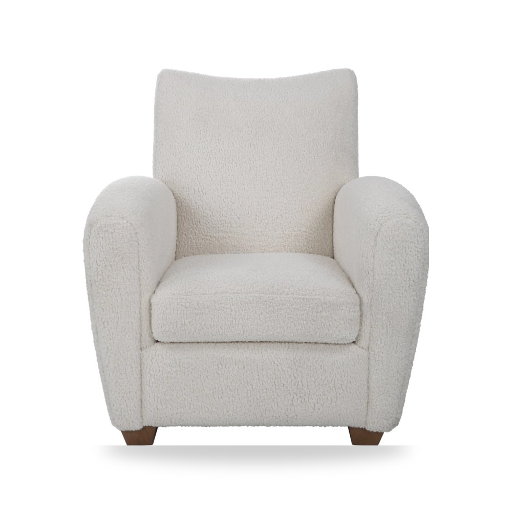 كرسي جلوس بتصميم أنيق - كرسي أبيض Uttermost Teddy - طراز 23682-UTT