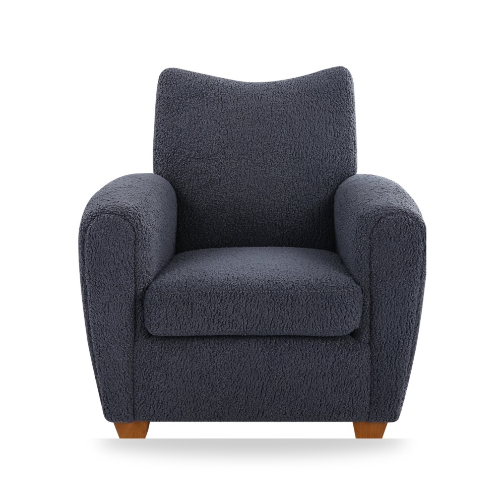 كرسي بذراعين فاخر - Uttermost Teddy Slate Accent Chair - طراز 23759-UTT