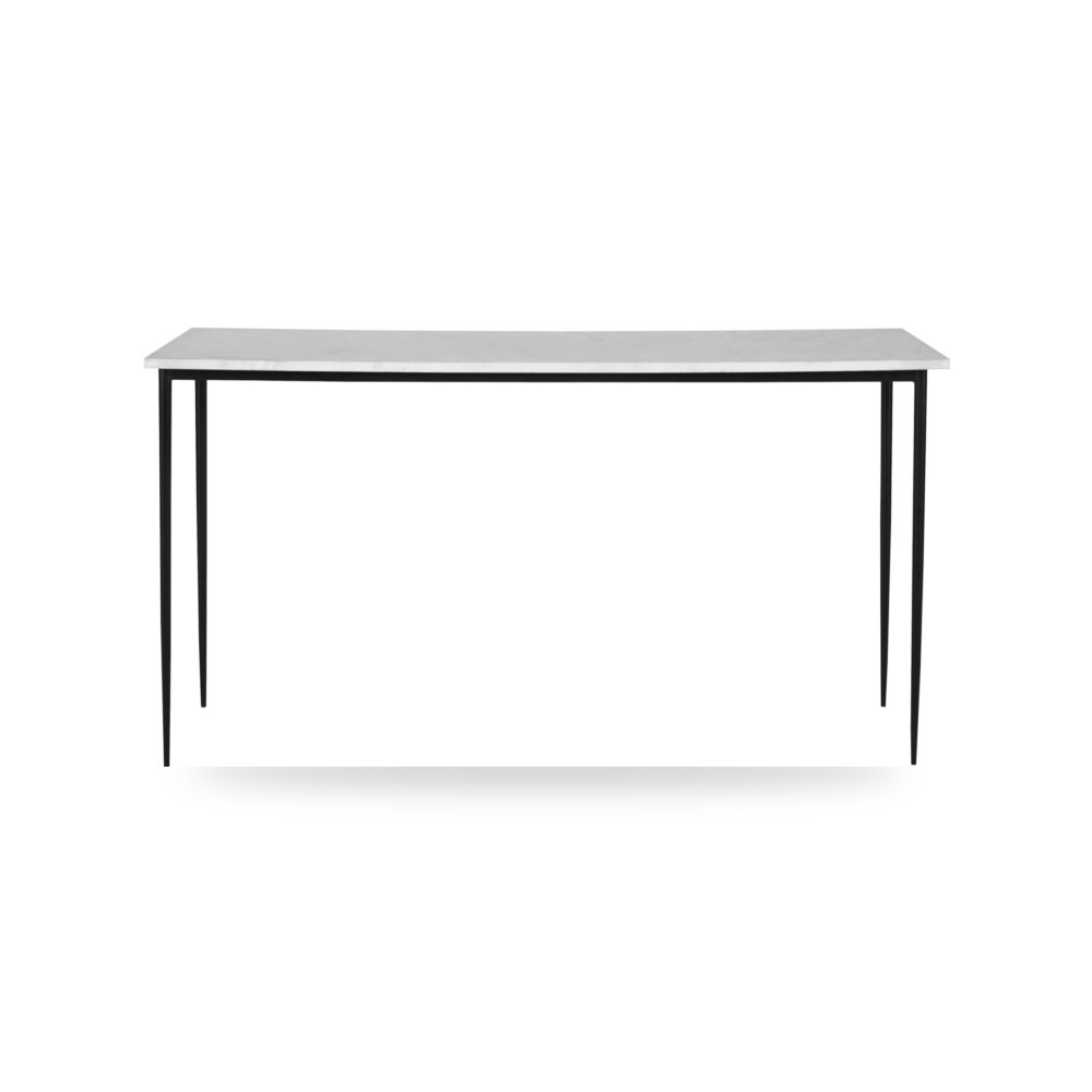 طاولة كونسول مدخل Nightfall Marble أبيض أترموست Uttermost