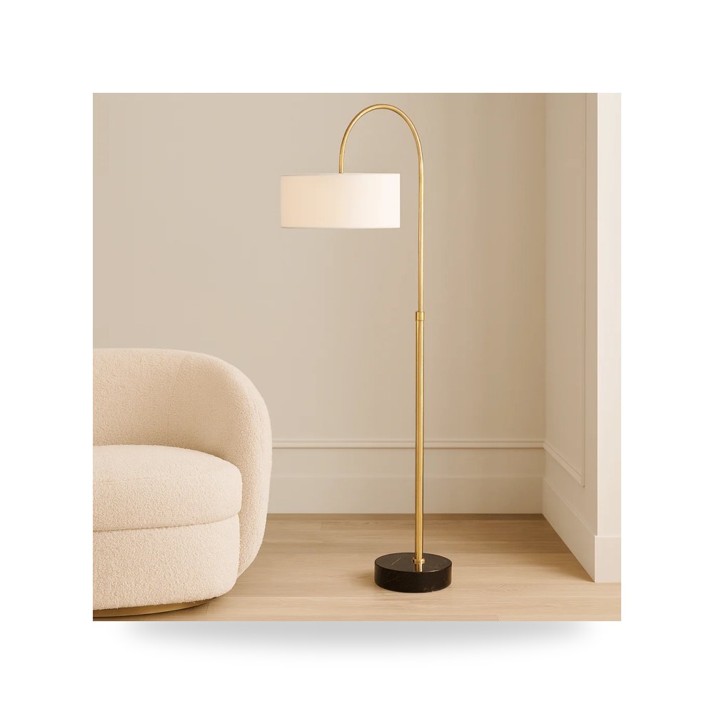 مصباح طاولة ديكوري - Huxford Brass Arch Floor Lamp - من Uttermost - طراز 30136-1-UTT