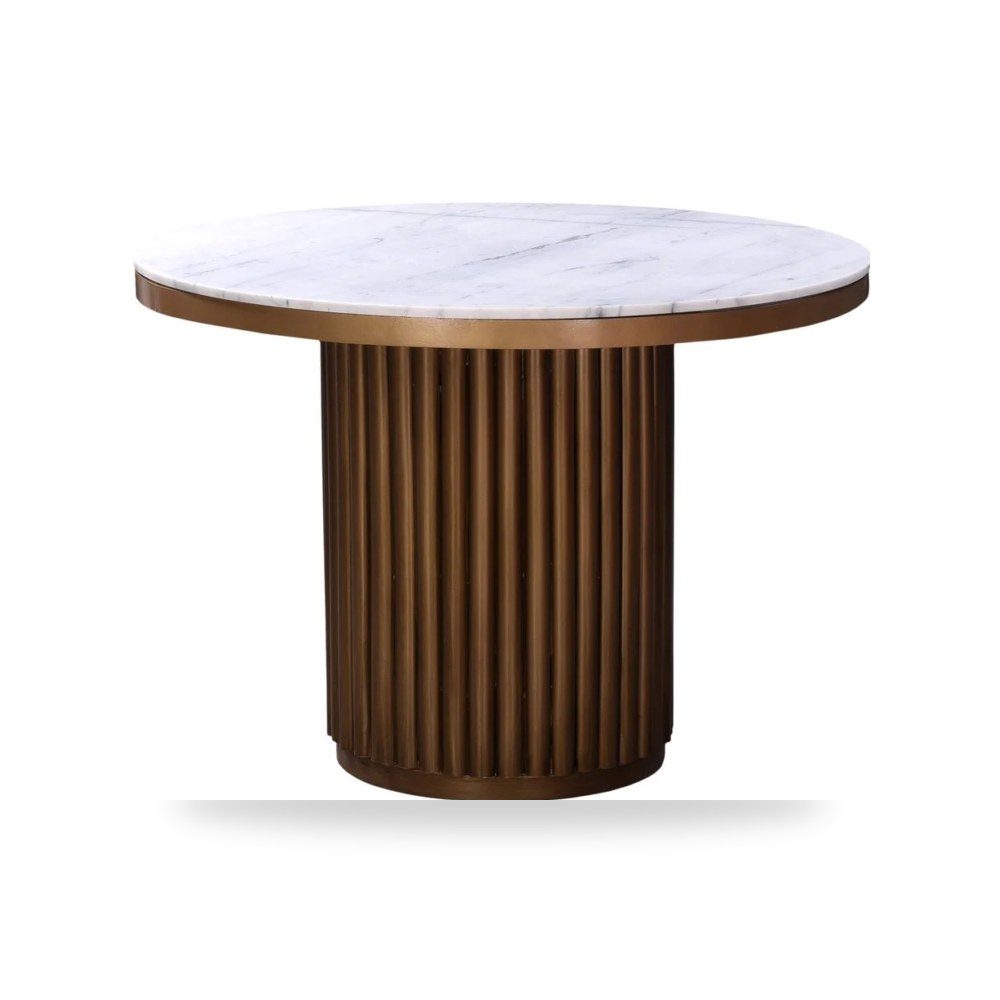 طاولة طعام أبيض Tower Marble Moes موديل JD-1034-51 Moe's Home