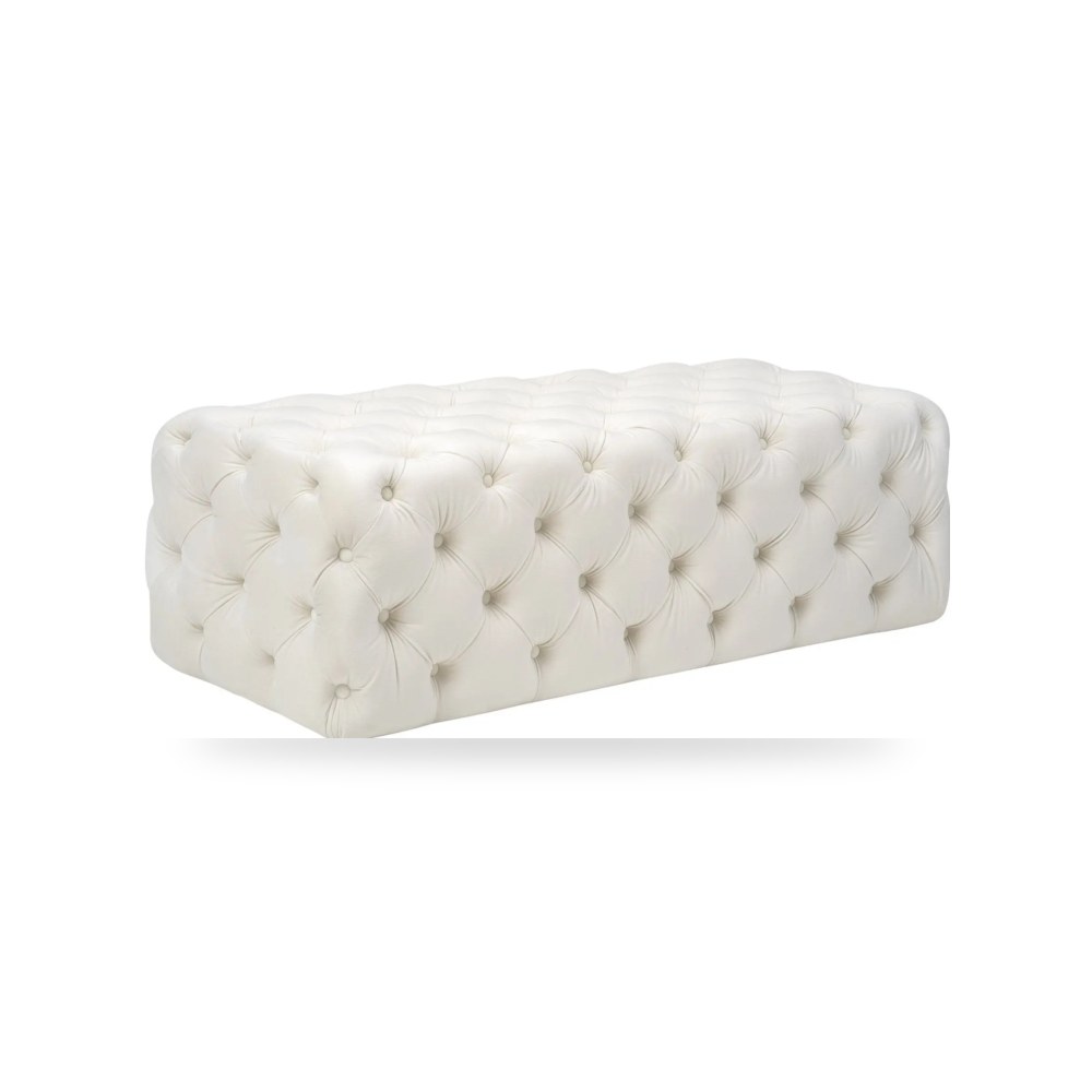 بوف قطيفة كريمي Kaylee توف فيرنتشر TOV Furniture