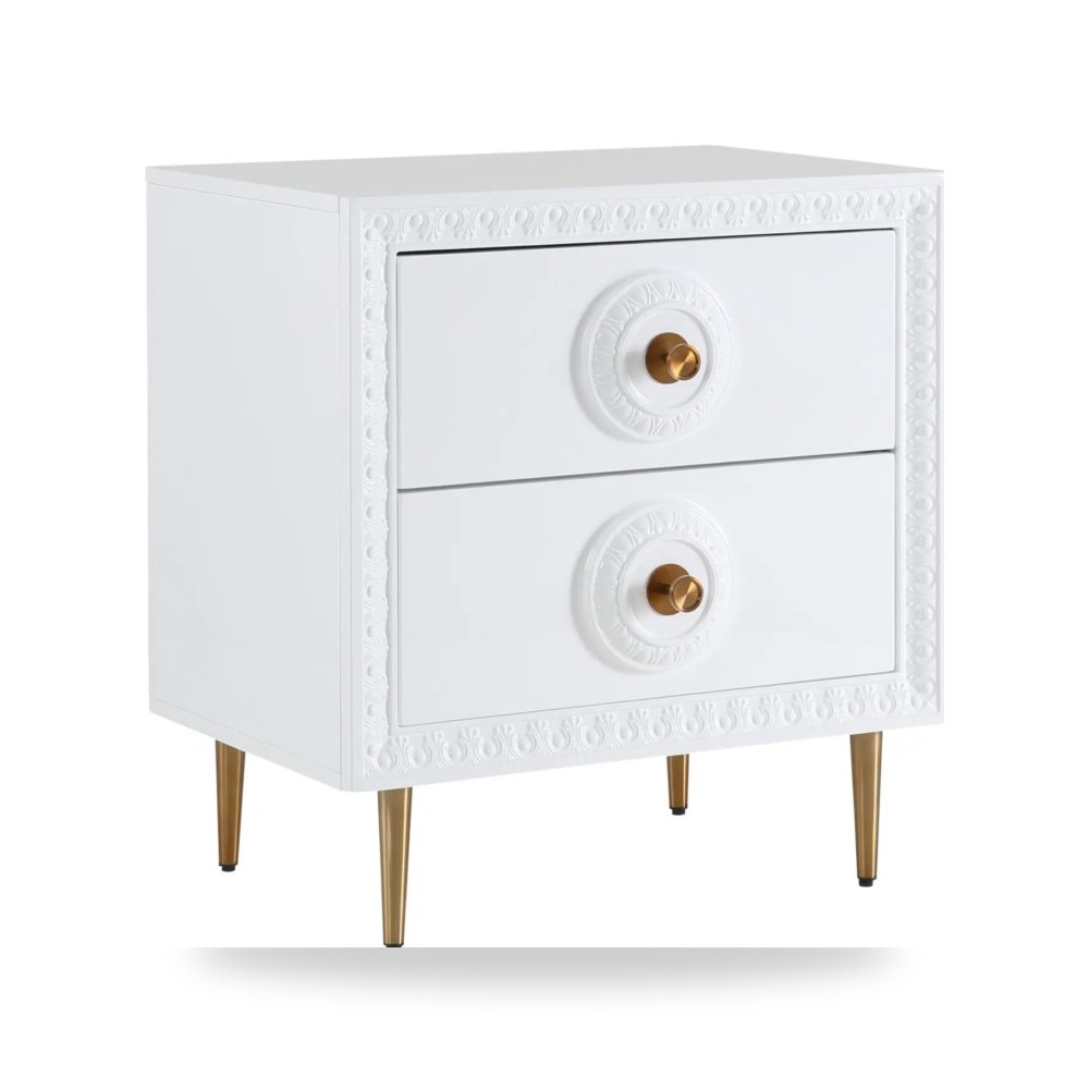 طاولة جانبية أبيض Bovey Lacquer توف فيرنتشر TOV Furniture
