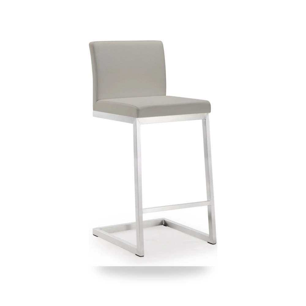 مقعد بار عالي فاخر - كرسي بار مرتفع رمادي TOV موديل TOV K3650 - من TOV Furniture