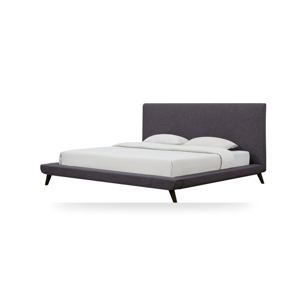 سرير كتان رمادي Nixon Queen توف فيرنتشر TOV Furniture موديل TOV-B14-Grey-Q