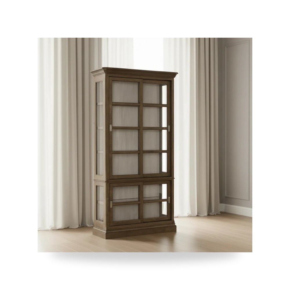 دولاب وخزانة عرض بباب سحاب Montebello Sliding Door Display Hooker Furniture