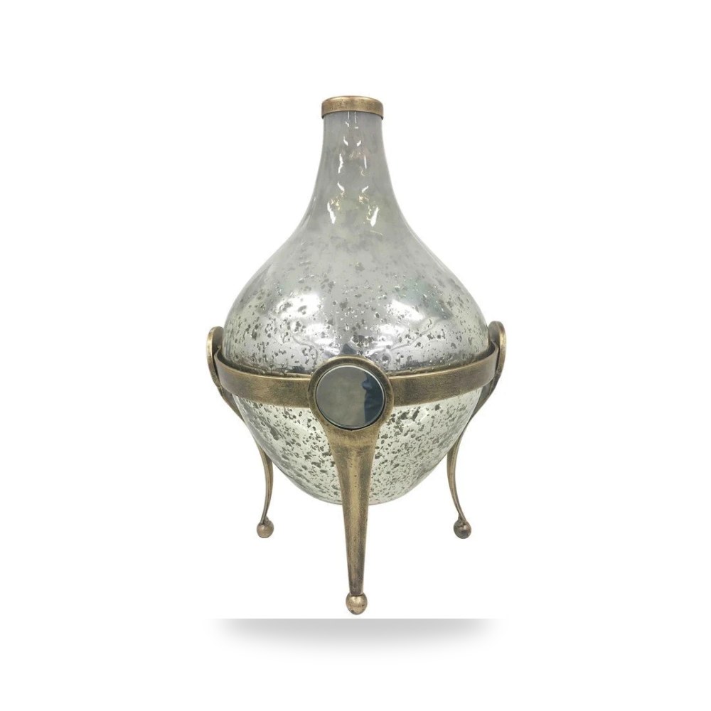 مرآة ديكور جدارية فازة زينة ذهبي Crestview كريستفيو كولكشن Crestview Collection