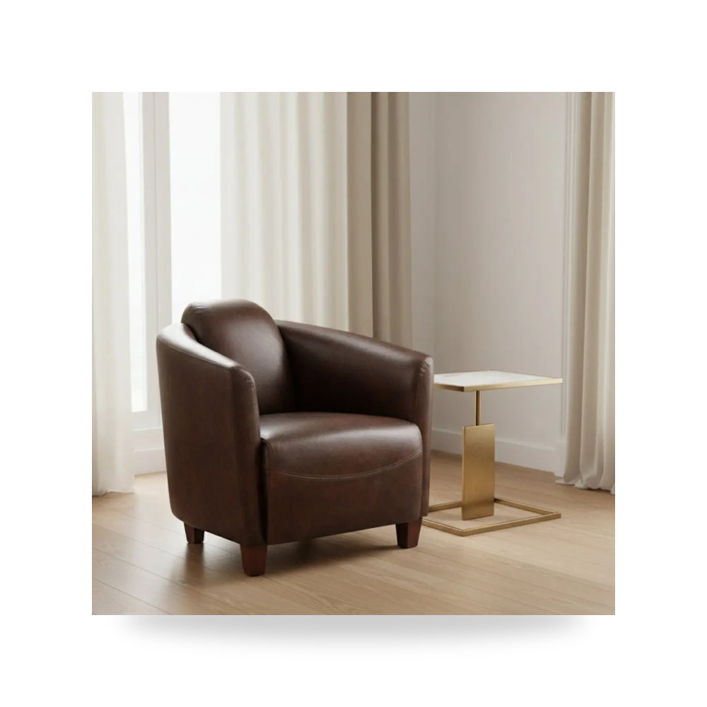 كرسي جلوس بتصميم أنيق - كرسي بني Moe's Home موديل PK 1000 20 - طراز PK-1000-20