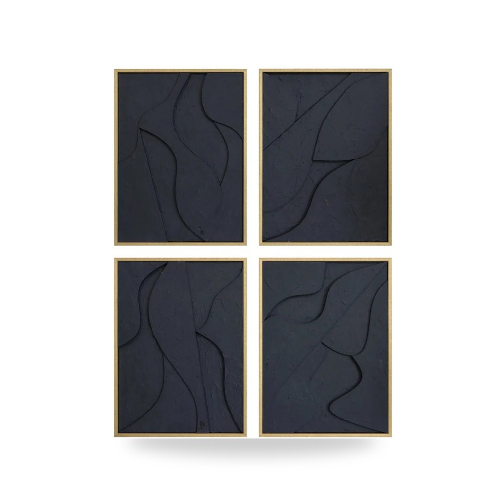 مرآة ديكور جدارية لوحة وديكور جداري طقم 4 قطع 15X20 Sagebrook موديل EV70379 Sagebrook Home