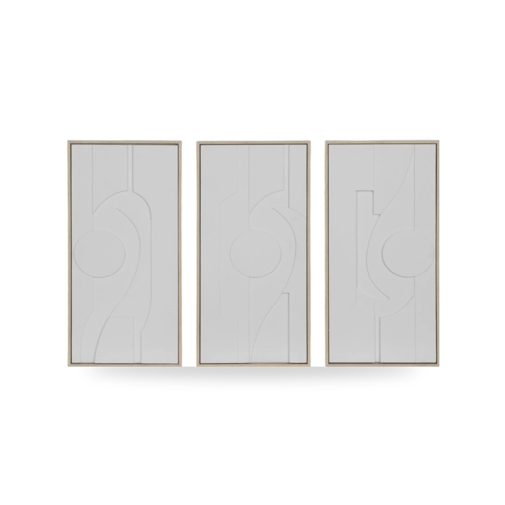 مرآة ديكور جدارية ديكور جداري طقم 3 قطع 12x24 Sagebrook Home موديل EV70338