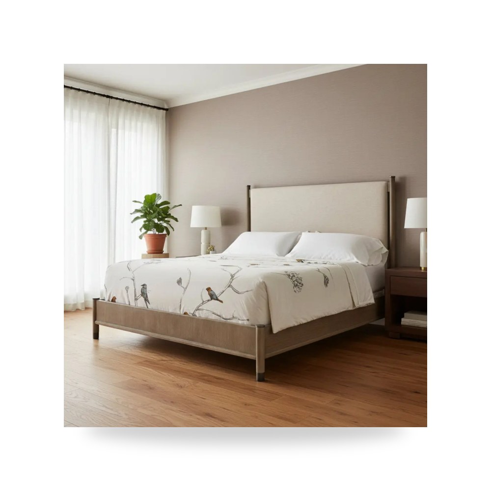 سرير نوم فاخر - سرير أحمر QUEEN Hooker معتمد - من Hooker Furniture - طراز 6050-90950-GRY