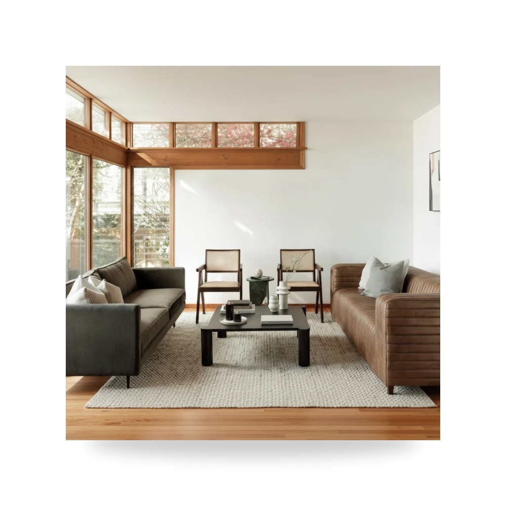 طاولة قهوة بلوط أسود Post Moes موديل BC-1096-02 Moe's Home