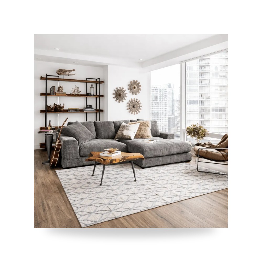 أريكة زاوية Plunge Charcoal Moes موديل TN-1004-25 Moe's Home