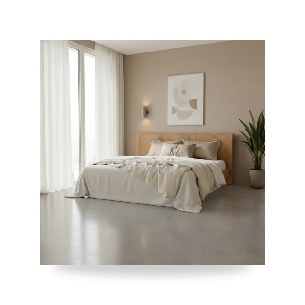 سرير نوم فاخر - سرير Plank Moes معتمد - من Moe's Home - طراز RP-1041-24