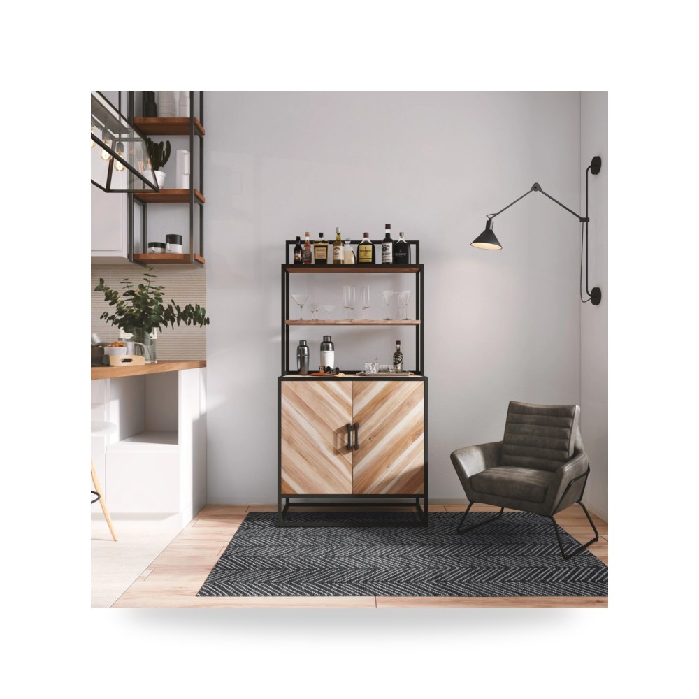 خزانة عرض صنوبر فاخرة Pinedale Hooker Furniture