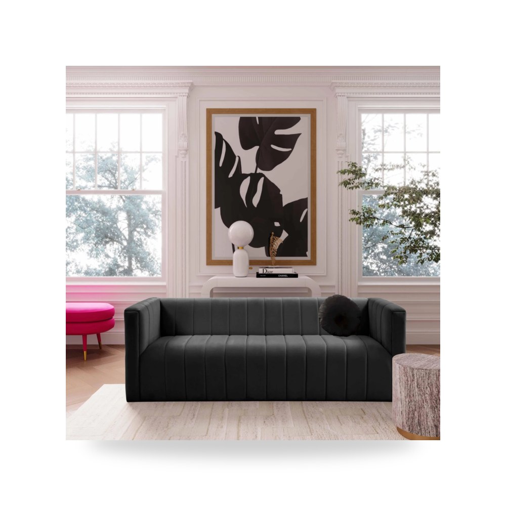 أريكة قطيفة أسود Norah توف فيرنتشر TOV Furniture