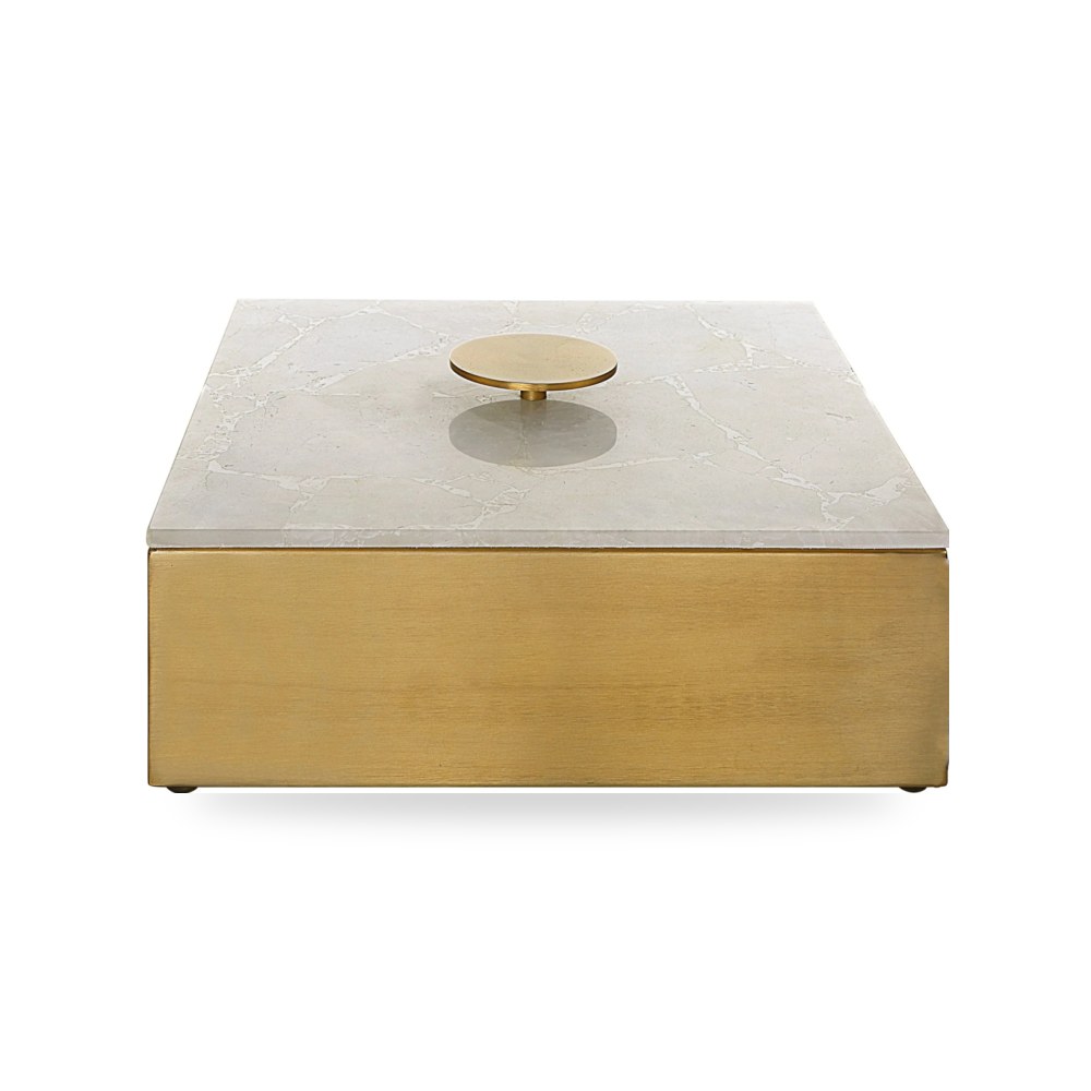 مرآة ديكور جدارية صندوق ديكور مربعات هندسية Uttermost