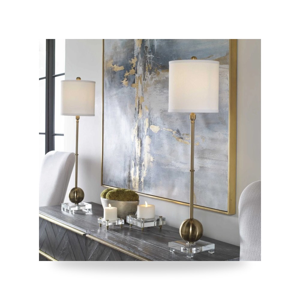 مصباح طاولة ديكوري - Laton Buffet Lamp - من Uttermost - طراز 29935-1-utt - مقاس 88.9cm