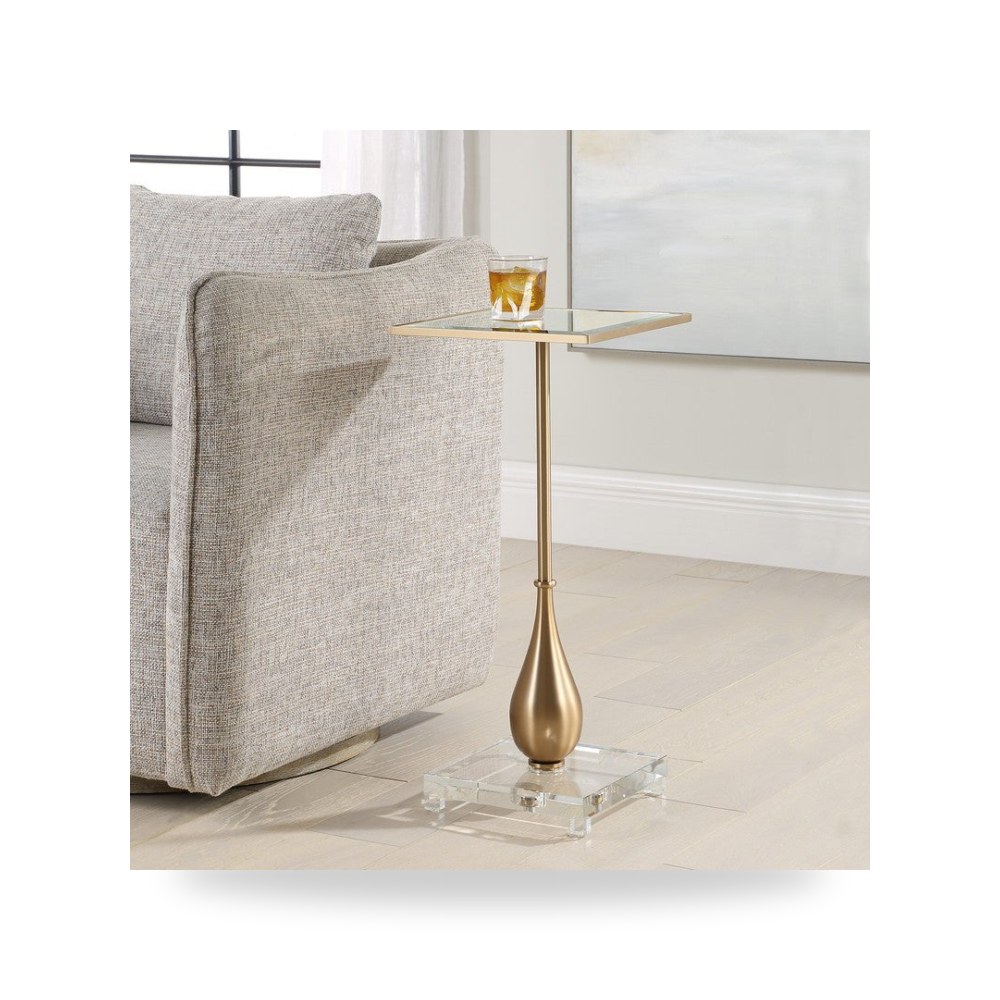 طاولة جانبية ذهبي Lagrima أترموست Uttermost