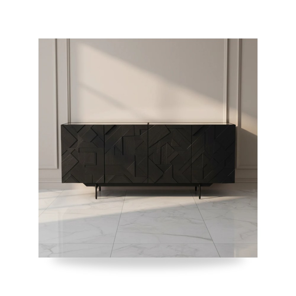 بوف ومسند قدم عثماني - بوفيه كونسول بيج Moe's Home - طراز VE-1095-02