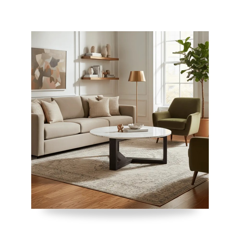 طاولة قهوة رمادي Jinxx Charcoal Moes موديل JD-1020-07 Moe's Home