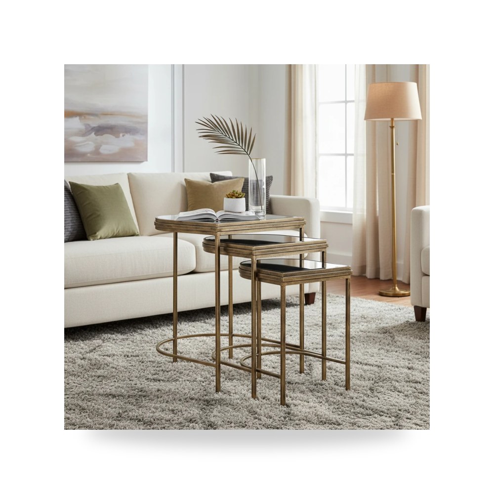 طقم طاولات متداخلة India , S - 3 أترموست Uttermost