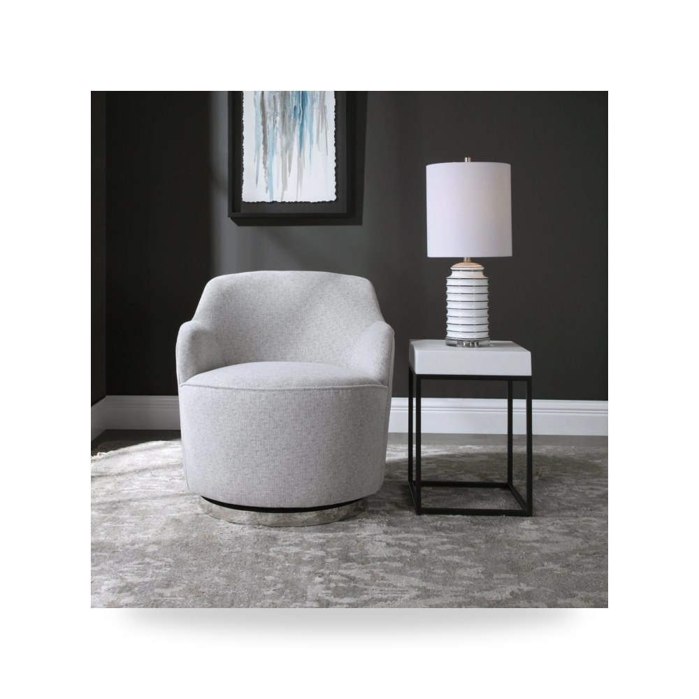 كرسي جلوس بتصميم أنيق - Hobart Swivel Chair - من Uttermost - طراز 23529-UTT