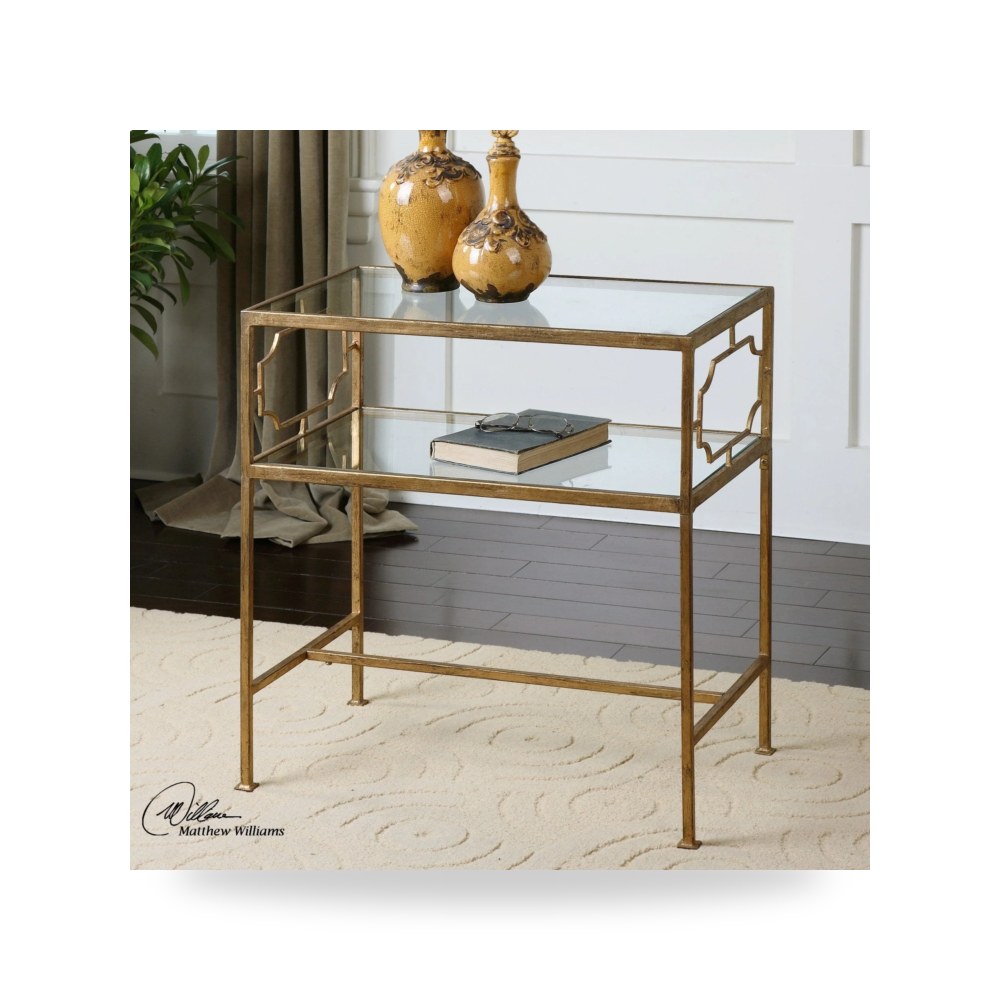 طاولة قهوة ذهبي Rectangular أترموست Uttermost
