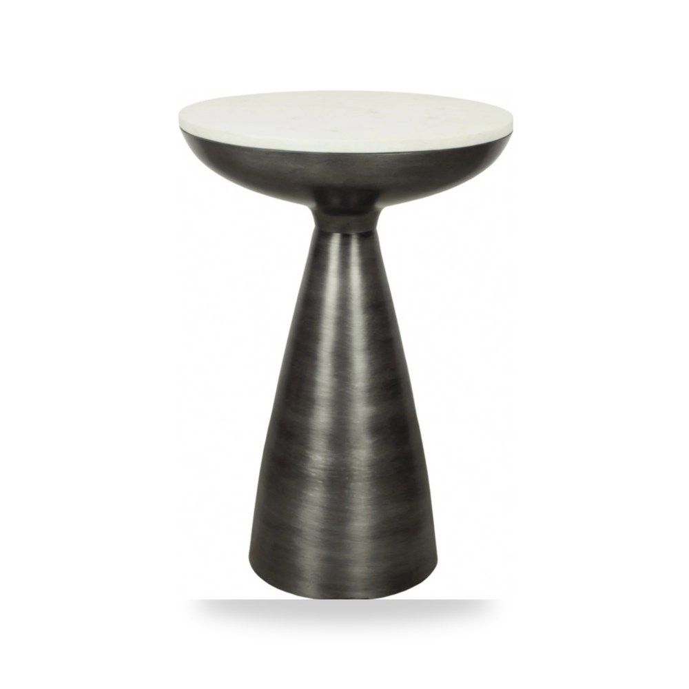 طاولة جانبية أبيض Font Marble Moes موديل FI-1032-18 Moe's Home