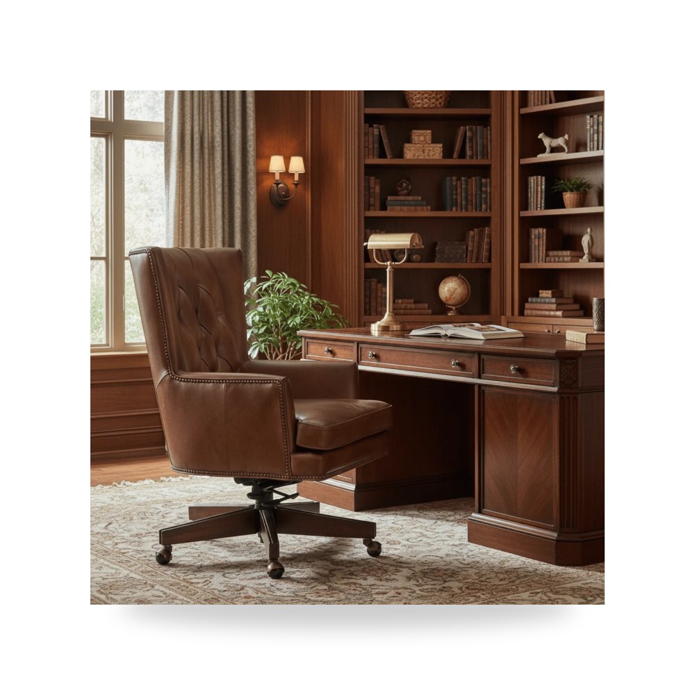 كرسي جلوس بتصميم أنيق - Finley Executive Chair الرئيس التنفيذي - من Hooker Furniture