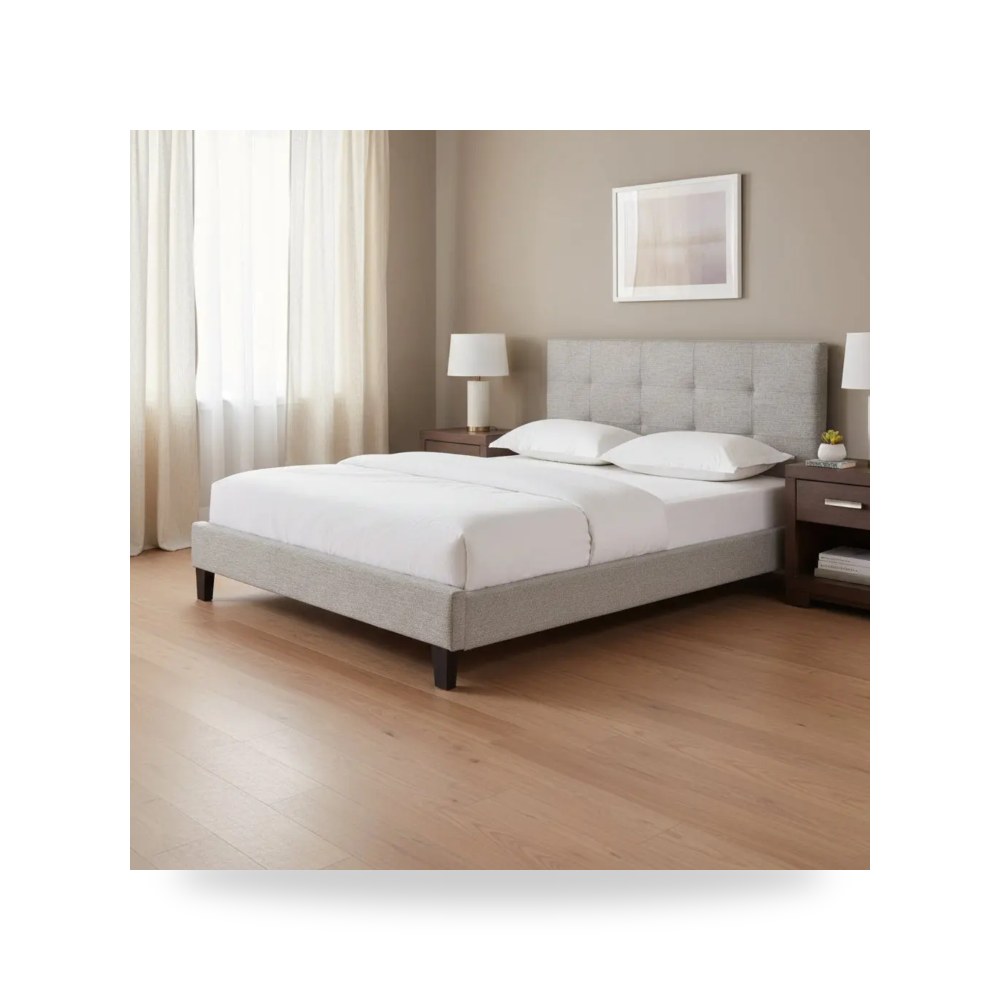 أثاث غرف نوم وأسرّة - إضاءة قماش رمادي Eliza Moes - من Moe's Home - طراز RN-1021-29