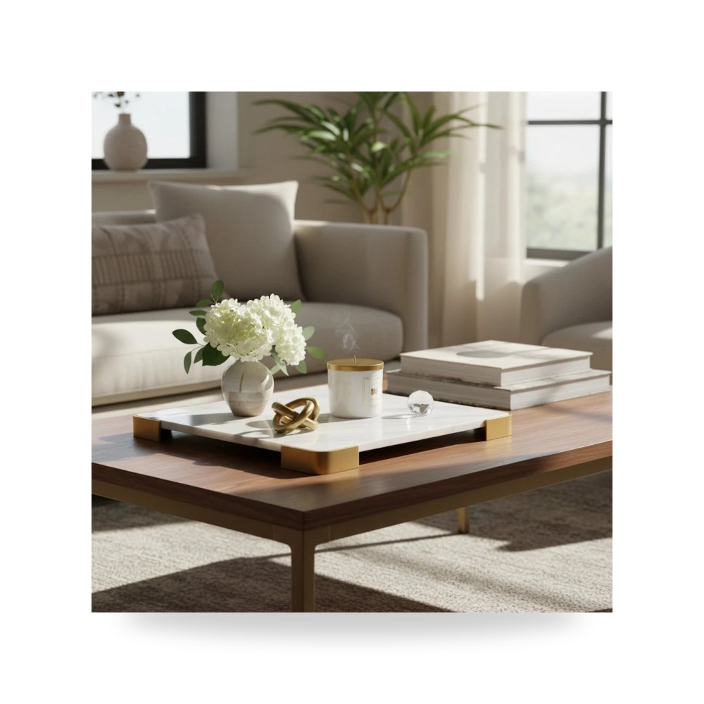 مرآة ديكور جدارية إكسسوار ديكور طاولة أبيض Uttermost