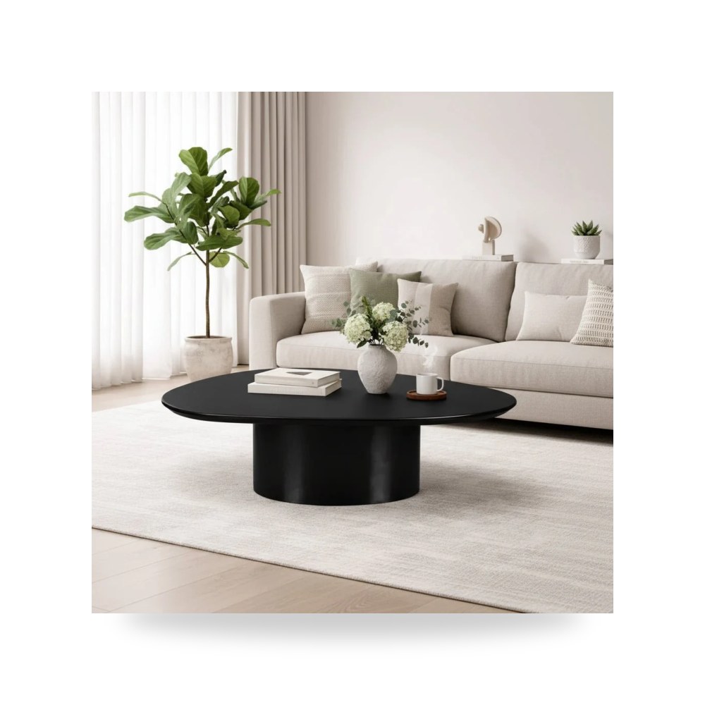 طاولة قهوة أسود Eden Lacquer Moes موديل EW-1017-02-0 Moe's Home
