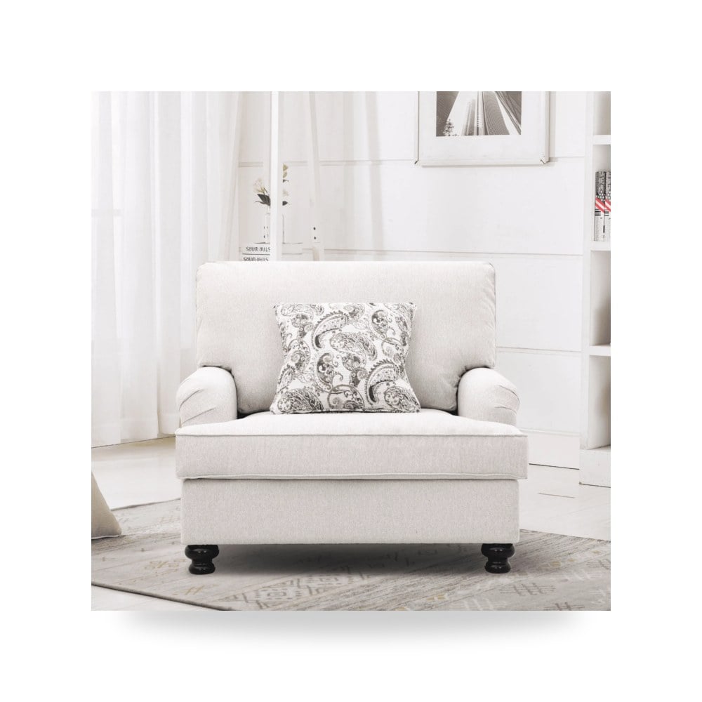 كرسي جلوس بتصميم أنيق - Denise Beige Chair - طراز SS3339A61D